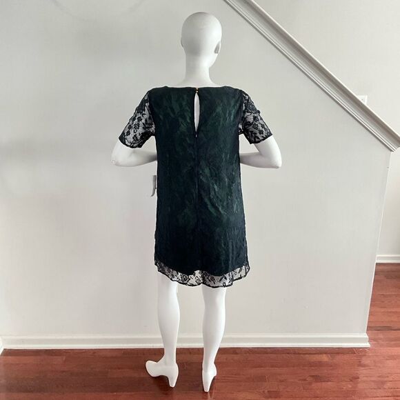 ModCloth Era Twilight Black Lace Overlay Dress L - Picture 3 of 9